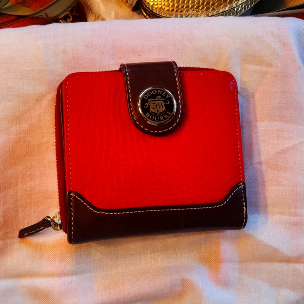 EUC DOONEY & BOURKE RED WALLET.